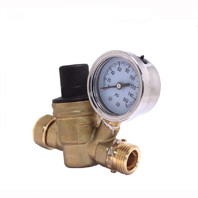La presión de cobre amarillo ajustable del agua de las piezas del concentrador del oxígeno de la presión baja ajusta la válvula
